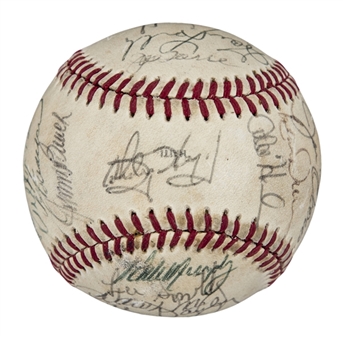 1983 All Star Team Signed Official All Star Game Baseball with 25+ Signatures (Smith LOA & JSA)